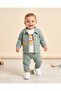 Baby Boy Lion Printed Jacket 3-Piece Stylish Set, Jacket Set for 6-9-12-18-24 Months - 2