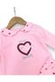 Baby Girl Heart Printed Baby Collar 3-6-9-12 Months Newborn 2-Piece Seasonal Top and Bottom Set - 4