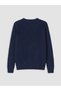Ozmarka New Season Indigo Crew Neck Men's Knitwear Sweater - 7