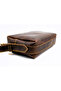 Genuine Crazy Leather Handbag with Long Strap for Crossbody Use - 3