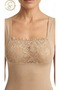 Women’s Shaping Camisole with Lace Bust Panel, Sleeveless Seamless-Style Body Shaper Tank Top - 2