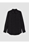 Black Polka Dot Satin Women's Shirt Tunic - 6