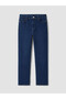 Indigo High Waist Straight Fit Women's Jean Pants