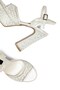 Women's High Heeled Stone Embellished Ankle Strap Evening Dress Shoes - 6