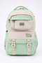 7380 Korean Style Multi-Compartment, Large Internal Volume, Water Bottle Pocket School and Daily Use Backpack