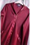 Plus Size Winter Burgundy Cap - 4