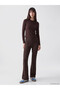 Two Mt Shop Quality Xside Brown High Waist Spanish Leg Women's Leggings