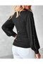 Women's Long Sleeve Degaje Collar Stoned Sandy Blouse - 2