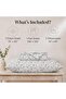 مجموعة ملاءات سرير ناعمة وفاخرة من الياف مايكروفايبر بطبعات ورود مع ملاءة قابلة للتثبيت بجيب عميق وم - 3