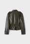 Leather effect blazer with engraved buttons - 7