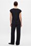 Women's Kelseynew Woven Soft Black Top and Bottom Set - 5