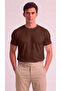 Men's Crew Neck Basic Plain T-Shirt - Narrow Sleeves