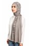 Plaid Stone Combed Cotton Shawl-Smoked - 4