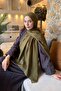 Line Gg Pattern Aura Cotton Jacquard Shawl Army Green