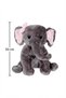 Plush Nazlı Elephant Gray 50 cm Cute and Comfortable: Plush Sleeping Pillow and Hugging Companion Decorative Toy - 2