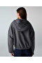 Kumaş mix kapüşonlu sweatshirt - 7