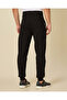 Men Black Plain Pique Track Pants - 3