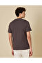 Men Charcoal Plain T-Shirt - 3