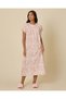 Women Pink Floral Printed Nightgown