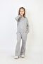 Girl's Stone Decorated+Double Face Fabric Top and Bottom Set 12758Blt - 3