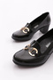 235 Women's Thick Heeled Laofer Shoes - 4