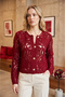 lace patterned gold buttoned basic jacket