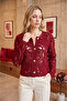 lace patterned gold buttoned basic jacket - 3