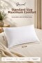 Fluffy 2-Piece Silicone Fiber Filled Pillow Set |   800 Grams |   Ultra Soft |   Full and Contented |   50X70 cm - 2 Pillows - 3
