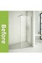 Shower Cabin Glass Stained Glass Self-Adhesive Foil 50X200 cm |   Double-Sided Glass-Look Privacy Glass Coating Film - 2