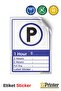 Payable Parking Isg Warning Sign Sticker 70X100 cm