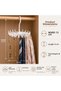 2 Pieces of 360 Degree Rotating Head and 20 Hooks Belt Hanger, Scarf, Jewelry and Tie Organizer Hanger - 4