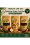Dried Cherries, Dried Apples & Dried Plums Natural Fruit Set 100 Gr X3 (Dried Sour Cherry, Dried Apple & Dried Plum)