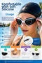 White Silicone Swimming Goggles Uv Filter Anti-Fog Pool Sea Adult Children Glasses - 3