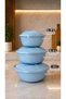 3-Piece Plastic Storage Container Set with Lids - Dough Fermentation Container (5Lt + 3.5Lt + 1.7Lt)