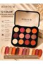 12-Piece Eyeshadow Palette Intense Pigment Shine and Matte in One