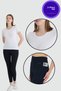 Gloria and Becky |   High Waist Bamboo Pocket Black Leggings & Crew Neck T-Shirt