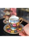 Pervile Porcelain Hand-Painted 6-Piece Cup Set - 4