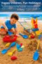 25 Piece Mega Beach Play Set - Mixed Sea Garden Sand Toy with Wheelbarrow and Mill - 4