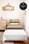 Modern Striped Cream Single Pique Set - Mink Brown Quilted 160X220 cm Seasonal Bedspread