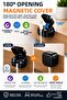 Magnetic Cable Organizer Cable Holder Set of 6 Adhesive Cable Fixer Desk Cable Management - 7