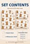 100% Cotton Teddy Bear Patterned Baby Elastic Sheet Set - 2 Pillowcases 60X120 / 70X120 / 70X110 Mother's Side - Park Bedding - 2