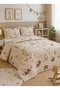 Double Quilted Padded Safari Pattern Pique for 4 Seasons | 2 Pillowcases Included |   200X230Cm - 5