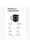 Blackdog Enamel Mug Stainless Steel Camping Cup 350 ml - 2