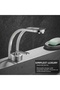 Bathroom Sink Faucet Waterfall Design New Model Matte Chrome Nickel Imported with 7 Years Warranty - 4