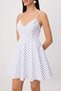 Multi-Colored Polka Dot Skirt with Opening at the Waist Short / Mini Woven Dress Twoss26El00190 - 3