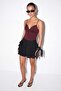Black Layered Short Skirt Tdrss26Et00057 - 3