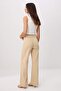 Bej YUMUŞACIK Tencel Karışımlı Yüksek Bel Wide Leg Jeans TWOSS26JE00137 - 4