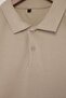 Stone Regular/Normal Cut Textured Polo Collar T-Shirt Tmnss26Po00047 - 5
