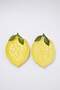 2'li Limon Şekilli 27x19cm Seramik Sunum Tabağı Seti TPHSS26TBK00054 - 2