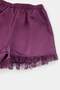Plum Ruffle Lace Detailed Satin Woven Pajama Set Thmss26Pt00265 - 7